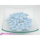 Dragées amande Avola 45% (couche de sucre fine), bleu brillant - 1kg