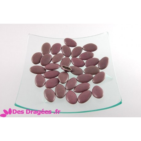 Dragées chocolat violet foncé, déclassées